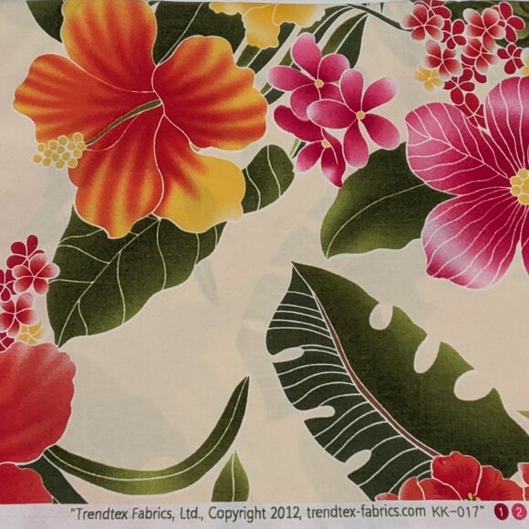 Trendex Fabrics Tropical Flower Pattern KK-017 - 44" x 80" - Picture 2 of 4